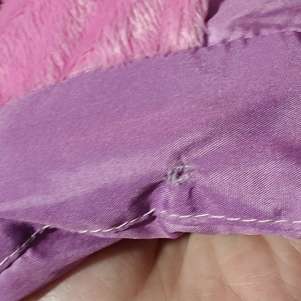 bre Puffer Winter Coat Girl's Large 14 Y2K Pink Purple - Picture 4 of 6